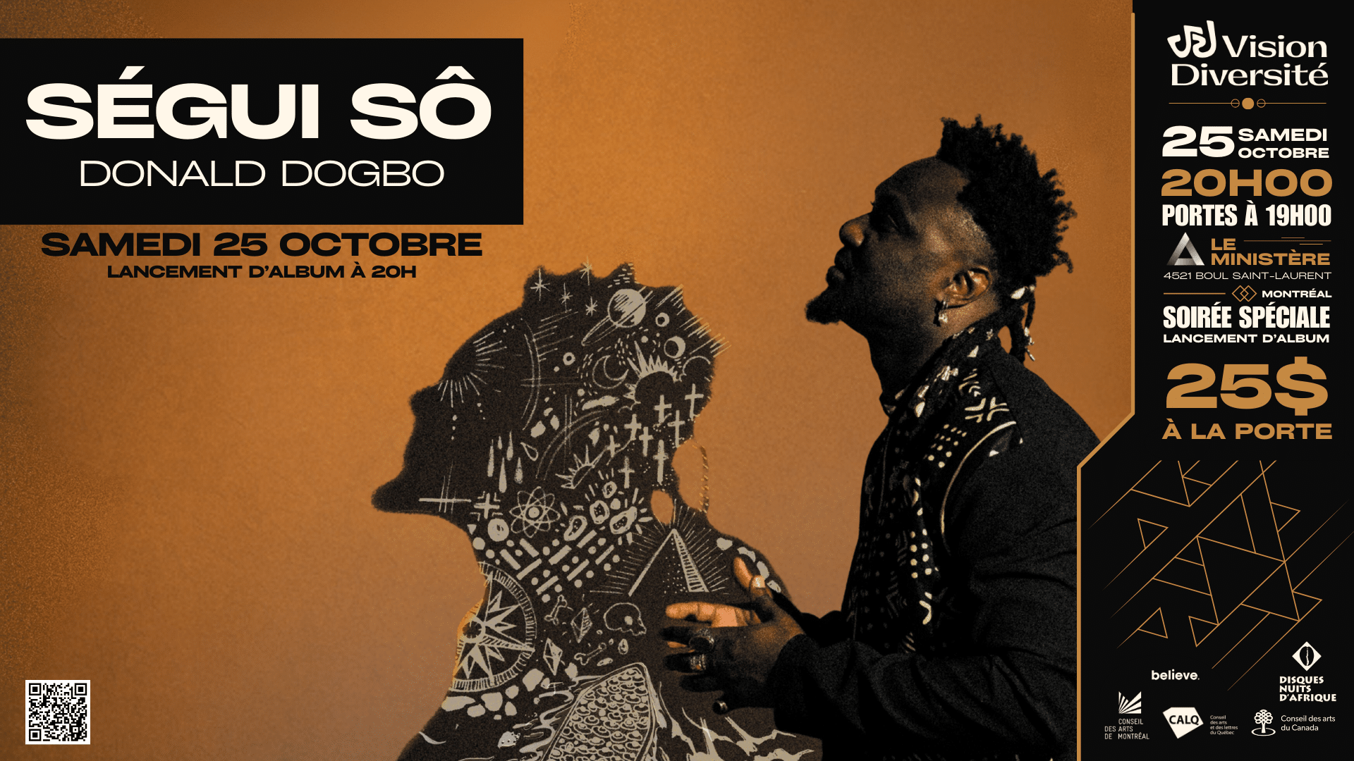 Affiche de lancement de l'album 