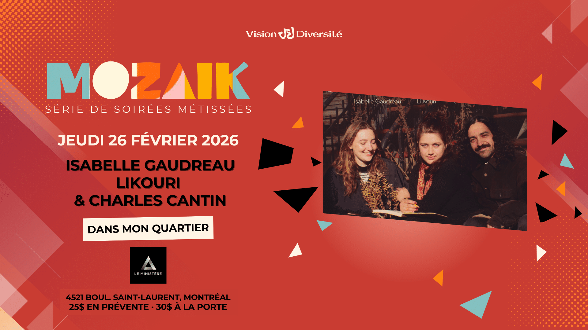 Affiche d'événement pour 